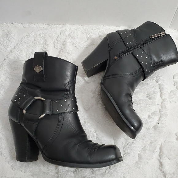 Harley-Davidson Shoes - Harley Davidson Women's Leather Ankle Moto Boot